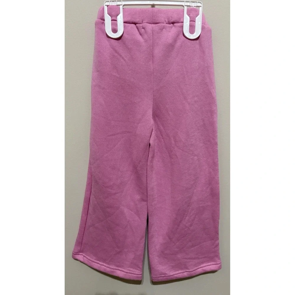 Disney Minnie Mouse Kate Mack 2 Pair Pink Joggers Girls Size 5 NWOT Fleece Pants
